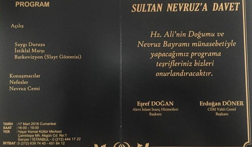 SULTAN NEVRUZ'U HZ. ALİ'NİN DOĞUMU 