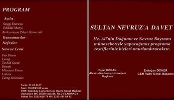 SULTAN NEVRUZ'A DAVET