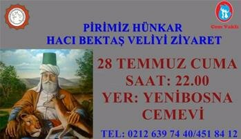 PİRİMİZ HACI BEKTAŞ VELİYİ ZİYARETE GİDİYORUZ